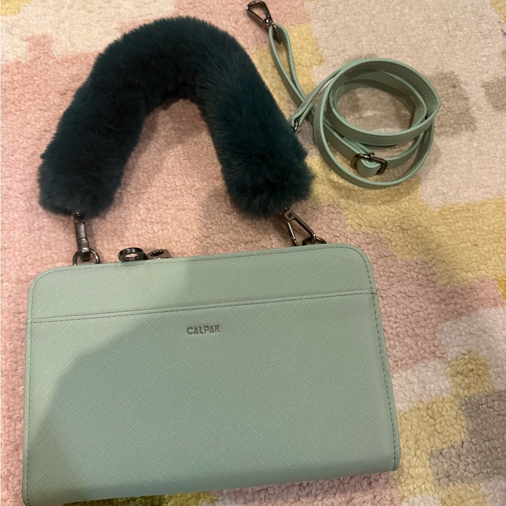 CALPAK Mint Green Travel Wallet